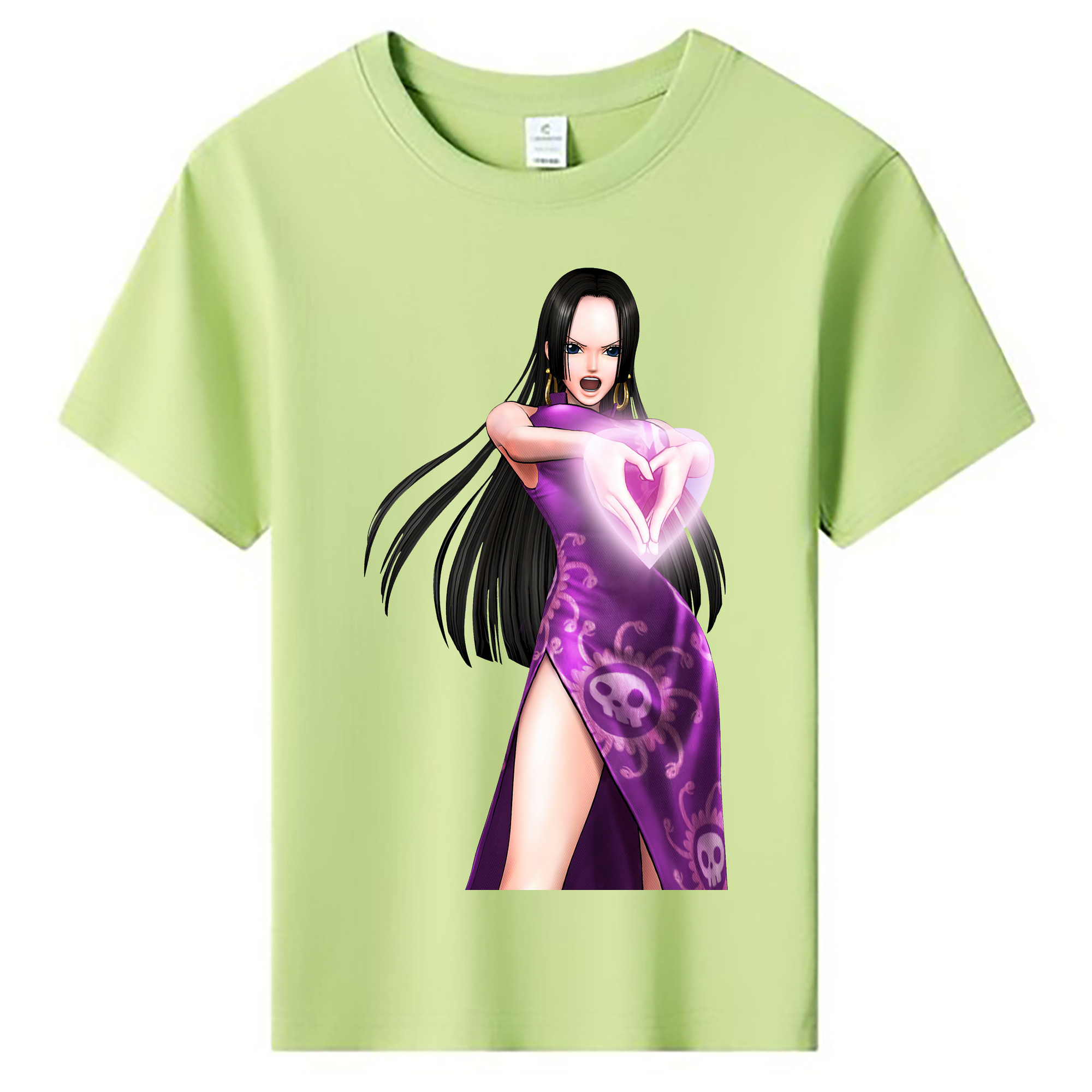 ワンピース ボア・ハンコック ONE PIECE Boa·Hancock 綿100％キッズTシャツ（フロントプリント）